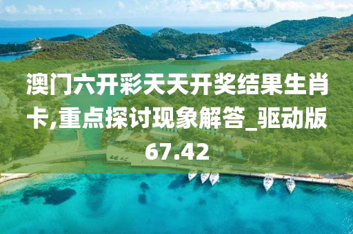 澳门六开彩天天开奖结果生肖卡,重点探讨现象解答_驱动版67.42