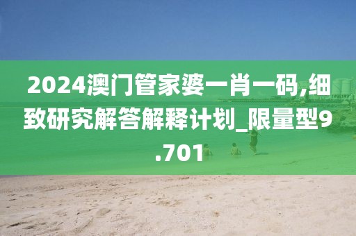 2024澳门管家婆一肖一码,细致研究解答解释计划_限量型9.701