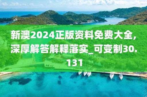 新澳2024正版资料免费大全,深厚解答解释落实_可变制30.131