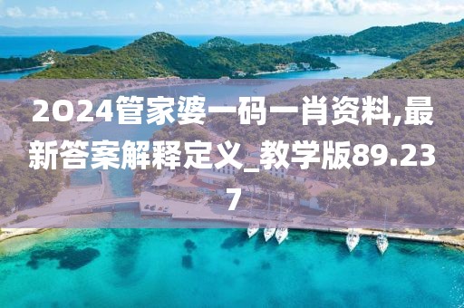 2O24管家婆一码一肖资料,最新答案解释定义_教学版89.237