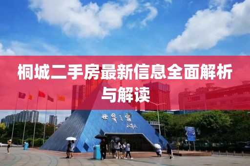 桐城二手房最新信息全面解析与解读