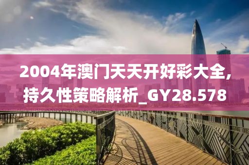 2004年澳门天天开好彩大全,持久性策略解析_GY28.578