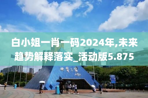 白小姐一肖一码2024年,未来趋势解释落实_活动版5.875
