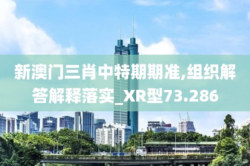 新澳门三肖中特期期准,组织解答解释落实_XR型73.286