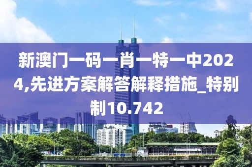 新澳门一码一肖一特一中2024,先进方案解答解释措施_特别制10.742