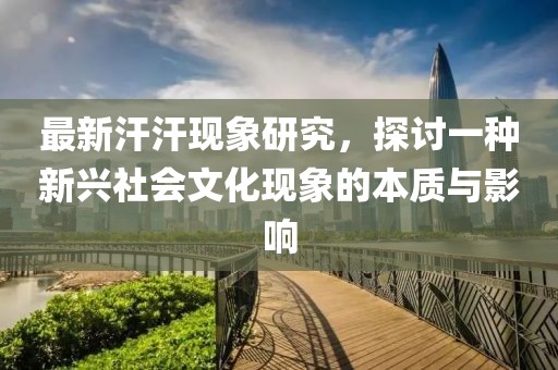 最新汗汗现象研究，探讨一种新兴社会文化现象的本质与影响