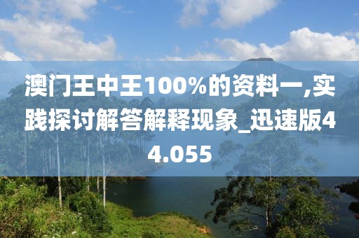 澳门王中王100%的资料一,实践探讨解答解释现象_迅速版44.055