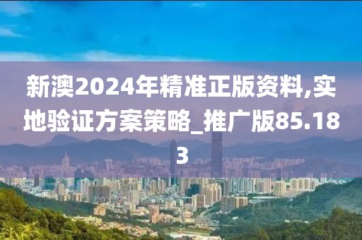 新澳2024年精准正版资料,实地验证方案策略_推广版85.183