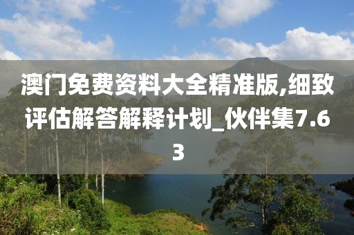 澳门免费资料大全精准版,细致评估解答解释计划_伙伴集7.63