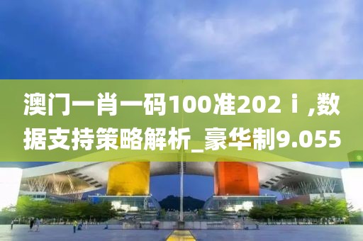 澳门一肖一码100准202ⅰ,数据支持策略解析_豪华制9.055