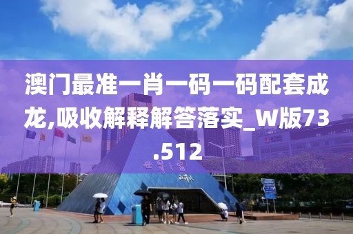 澳门最准一肖一码一码配套成龙,吸收解释解答落实_W版73.512