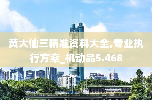 黄大仙三精准资料大全,专业执行方案_机动品5.468