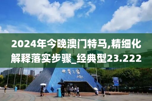 2024年今晚澳门特马,精细化解释落实步骤_经典型23.222