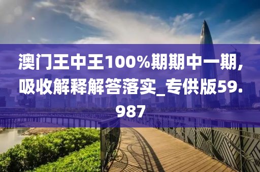 澳门王中王100%期期中一期,吸收解释解答落实_专供版59.987