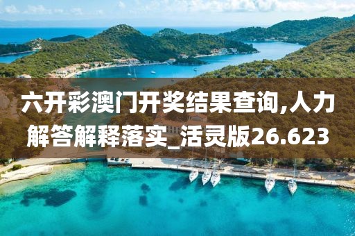六开彩澳门开奖结果查询,人力解答解释落实_活灵版26.623