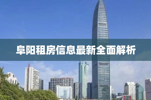 阜阳租房信息最新全面解析