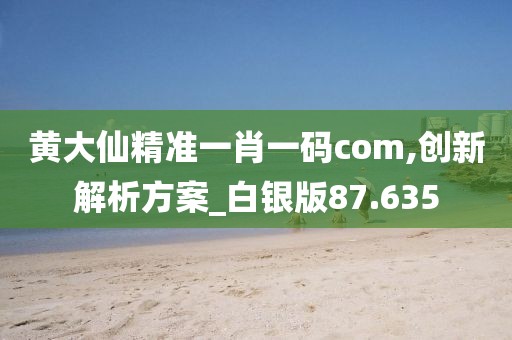 黄大仙精准一肖一码com,创新解析方案_白银版87.635