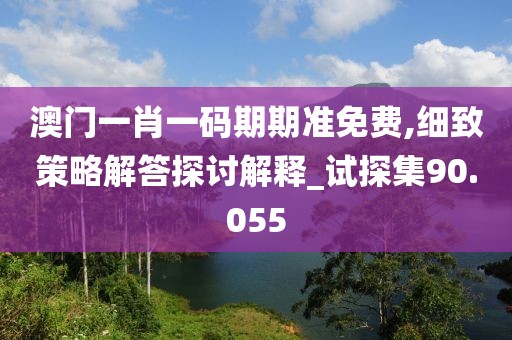 澳门一肖一码期期准免费,细致策略解答探讨解释_试探集90.055