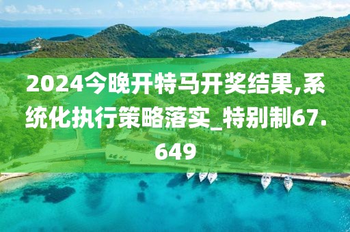 2024今晚开特马开奖结果,系统化执行策略落实_特别制67.649