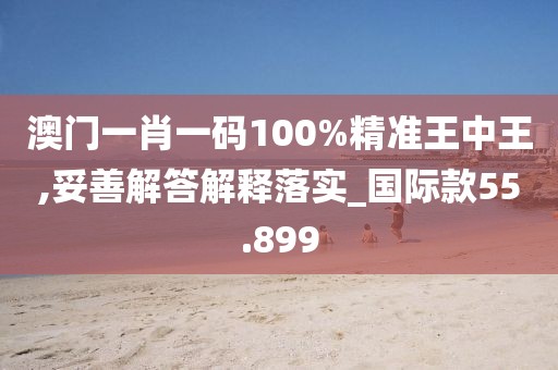 澳门一肖一码100%精准王中王,妥善解答解释落实_国际款55.899