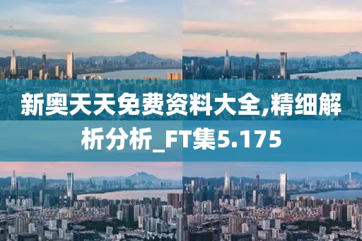 新奥天天免费资料大全,精细解析分析_FT集5.175