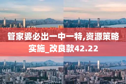管家婆必出一中一特,资源策略实施_改良款42.22