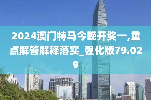 2024澳门特马今晚开奖一,重点解答解释落实_强化版79.029