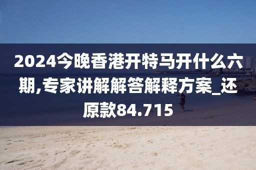 2024今晚香港开特马开什么六期,专家讲解解答解释方案_还原款84.715