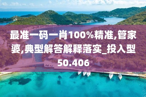 最准一码一肖100%精准,管家婆,典型解答解释落实_投入型50.406