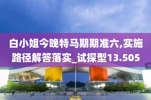 白小姐今晚特马期期准六,实施路径解答落实_试探型13.505