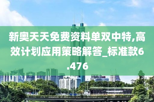 新奥天天免费资料单双中特,高效计划应用策略解答_标准款6.476