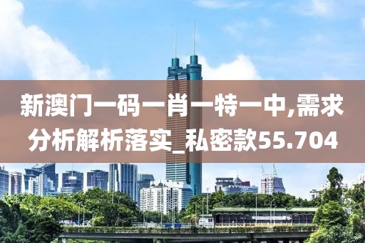 新澳门一码一肖一特一中,需求分析解析落实_私密款55.704