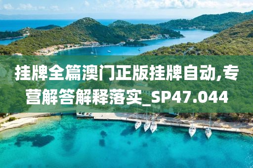 挂牌全篇澳门正版挂牌自动,专营解答解释落实_SP47.044