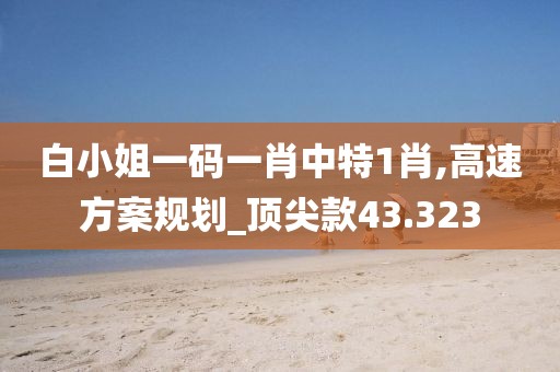 白小姐一码一肖中特1肖,高速方案规划_顶尖款43.323