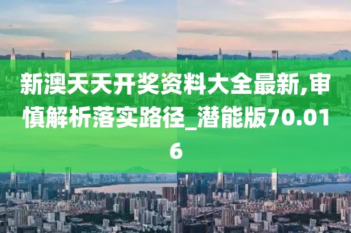 新澳天天开奖资料大全最新,审慎解析落实路径_潜能版70.016