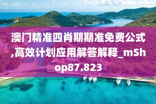 澳门精准四肖期期准免费公式,高效计划应用解答解释_mShop87.823