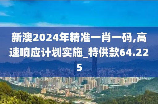 新澳2024年精准一肖一码,高速响应计划实施_特供款64.225