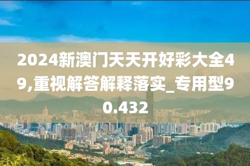 2024新澳门天天开好彩大全49,重视解答解释落实_专用型90.432