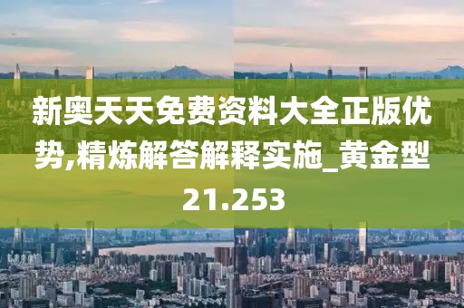 新奥天天免费资料大全正版优势,精炼解答解释实施_黄金型21.253