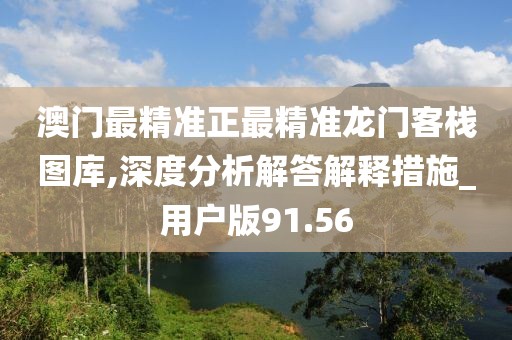 澳门最精准正最精准龙门客栈图库,深度分析解答解释措施_用户版91.56