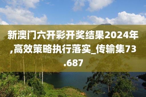 新澳门六开彩开奖结果2024年,高效策略执行落实_传输集73.687