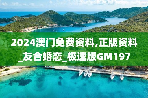 2024澳门免费资料