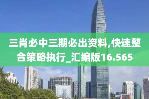三肖必中三期必出资料,快速整合策略执行_汇编版16.565