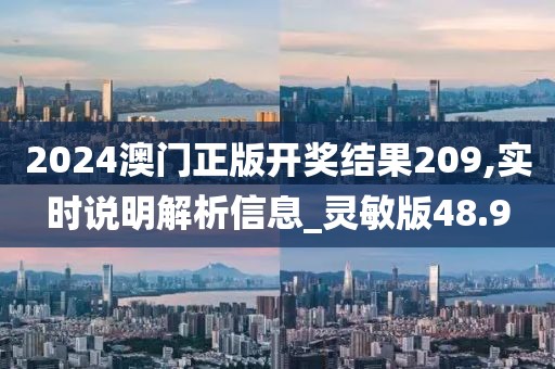 2024澳门正版开奖结果209,实时说明解析信息_灵敏版48.9